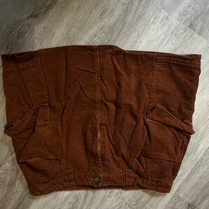 Brown Corduroy Skirt